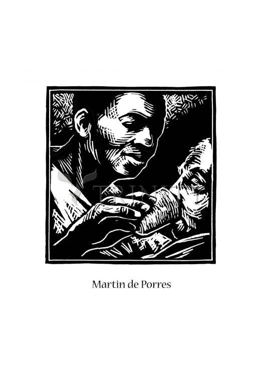St. Martin de Porres - Holy Card by Julie Lonneman - Trinity Stores