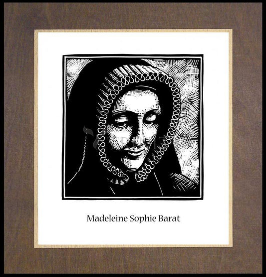 St. Madeleine Sophie Barat - Wood Plaque Premium by Julie Lonneman - Trinity Stores