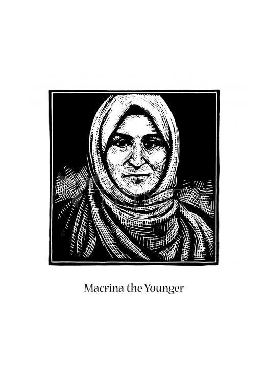 St. Macrina the Younger - Holy Card by Julie Lonneman - Trinity Stores