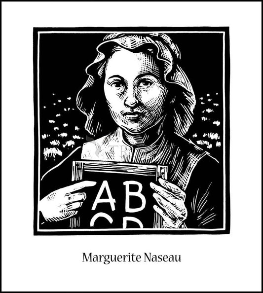 Marguerite Naseau - Wood Plaque by Julie Lonneman - Trinity Stores