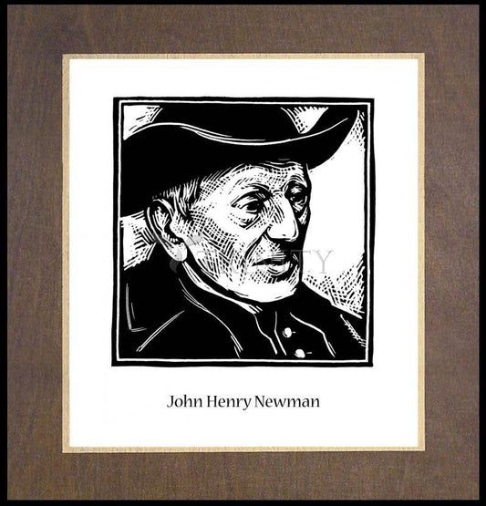 St. John Henry Newman - Wood Plaque Premium by Julie Lonneman - Trinity Stores