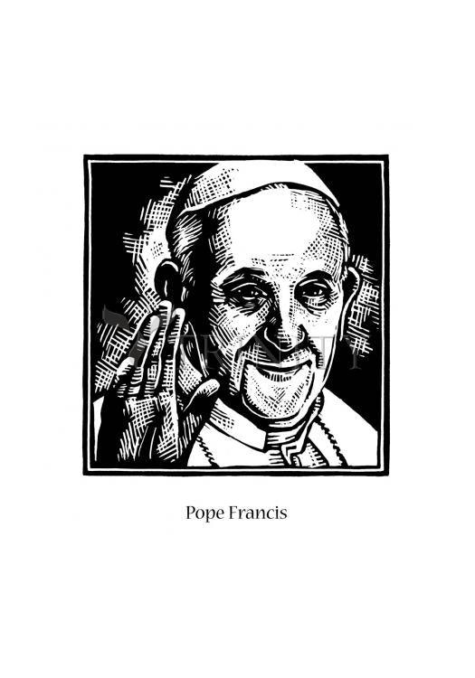 Pope Francis - Holy Card by Julie Lonneman - Trinity Stores