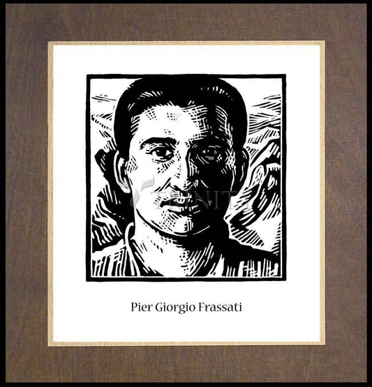 St. Pier Giorgio Frassati - Wood Plaque Premium by Julie Lonneman - Trinity Stores