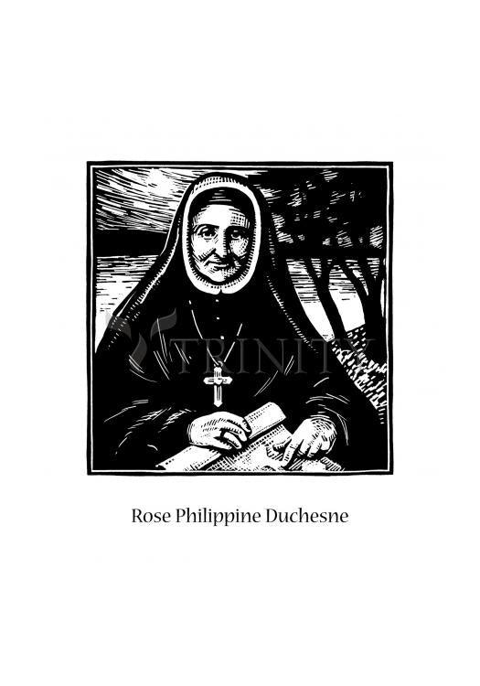 St. Rose Philippine Duchesne - Holy Card by Julie Lonneman - Trinity Stores