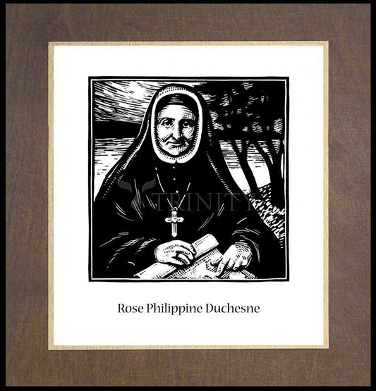 St. Rose Philippine Duchesne - Wood Plaque Premium by Julie Lonneman - Trinity Stores