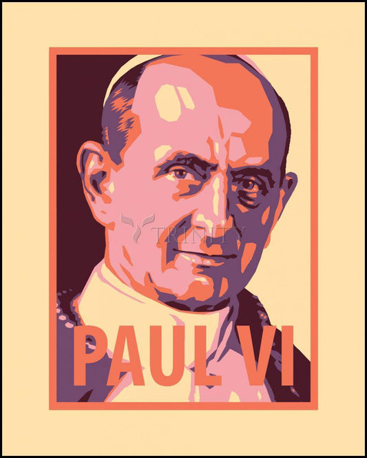 St. Pope Paul VI - Wood Plaque by Julie Lonneman - Trinity Stores