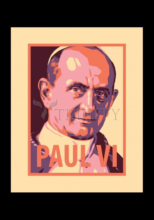 St. Pope Paul VI - Holy Card by Julie Lonneman - Trinity Stores