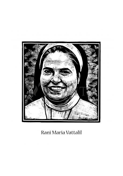 St. Rani Maria Vattalil - Holy Card by Julie Lonneman - Trinity Stores
