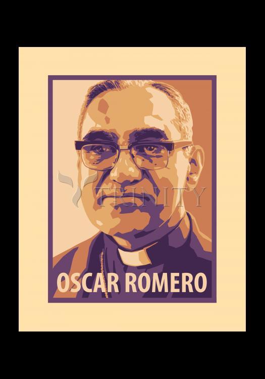 St. Oscar Romero - Holy Card by Julie Lonneman - Trinity Stores