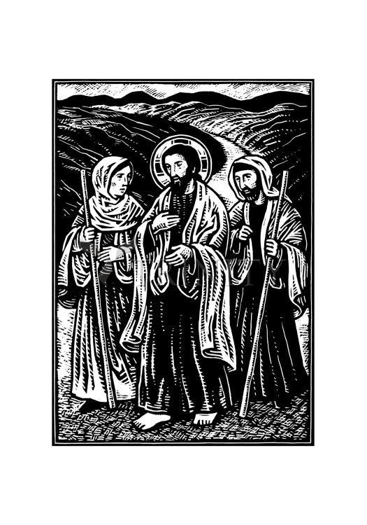 Road to Emmaus - Holy Card by Julie Lonneman - Trinity Stores