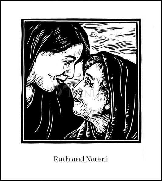 St. Ruth and Naomi - Wood Plaque by Julie Lonneman - Trinity Stores