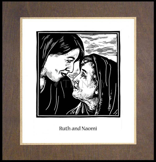 St. Ruth and Naomi - Wood Plaque Premium by Julie Lonneman - Trinity Stores