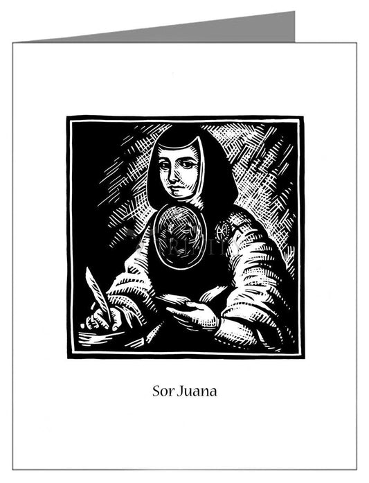 Sor Juana Inés de la Cruz - Note Card Custom Text by Julie Lonneman - Trinity Stores