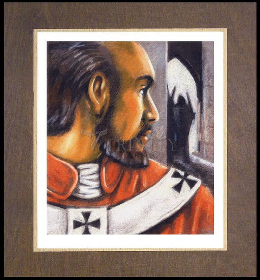 St. Thomas Becket - Wood Plaque Premium by Julie Lonneman - Trinity Stores