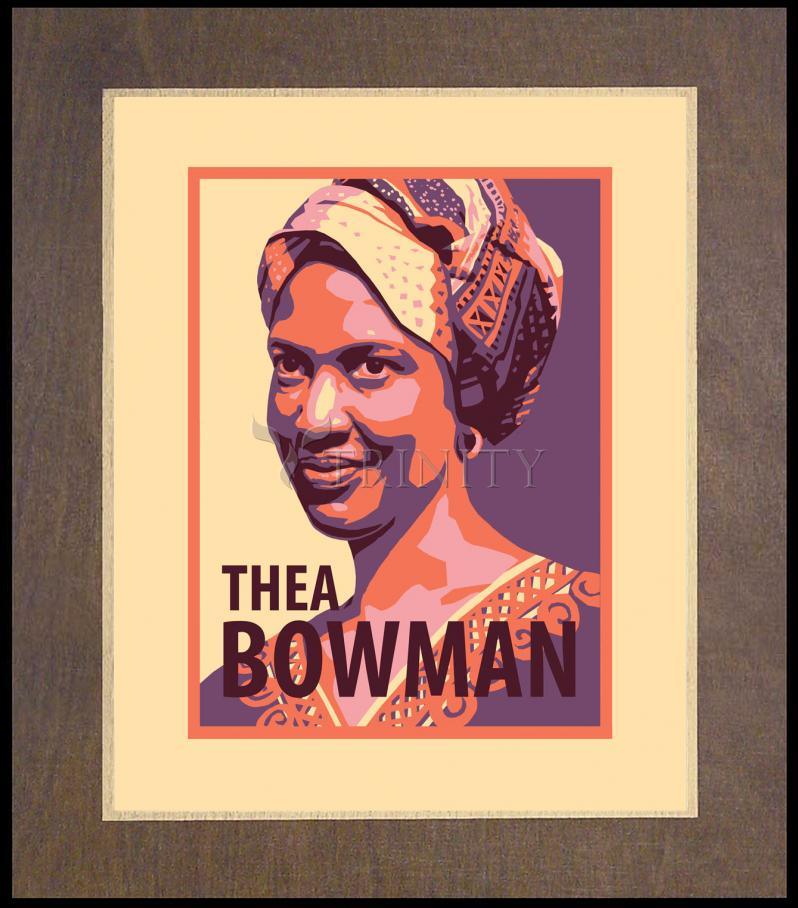 Sr. Thea Bowman - Wood Plaque Premium by Julie Lonneman - Trinity Stores