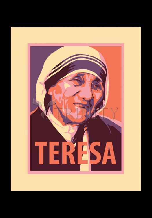 St. Teresa of Calcutta - Holy Card by Julie Lonneman - Trinity Stores
