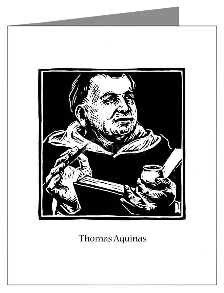 St. Thomas Aquinas - Note Card Custom Text by Julie Lonneman - Trinity Stores