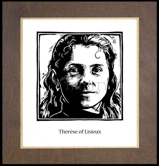 St. Thérèse of Lisieux - Wood Plaque Premium by Julie Lonneman - Trinity Stores
