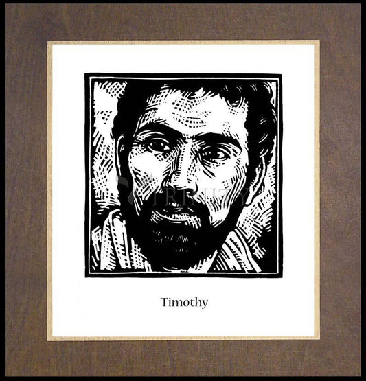 St. Timothy - Wood Plaque Premium by Julie Lonneman - Trinity Stores