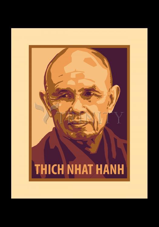 Thich Nhat Hanh - Holy Card by Julie Lonneman - Trinity Stores
