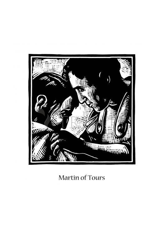 St. Martin of Tours - Holy Card by Julie Lonneman - Trinity Stores