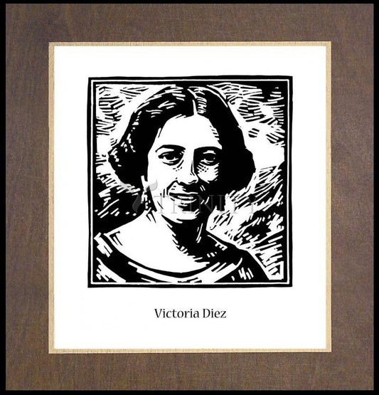 Victoria Díez - Wood Plaque Premium by Julie Lonneman - Trinity Stores