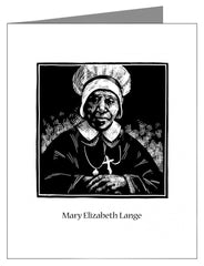 Note Card - Ven. Mary Elizabeth Lange by J. Lonneman
