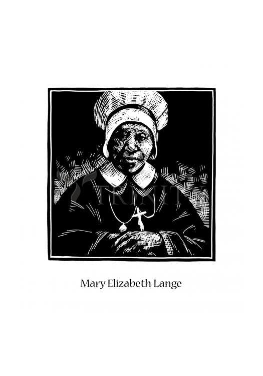 Ven. Mary Elizabeth Lange - Holy Card by Julie Lonneman - Trinity Stores