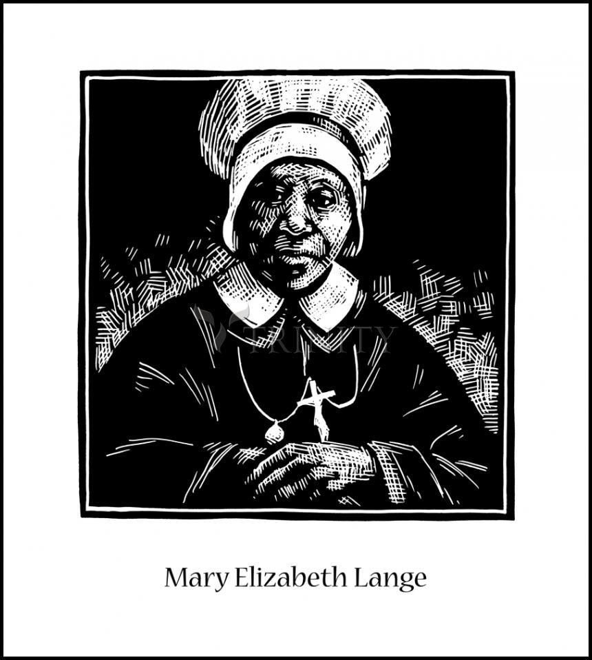 Ven. Mary Elizabeth Lange - Wood Plaque by Julie Lonneman - Trinity Stores