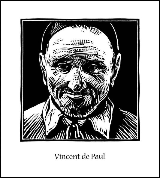 St. Vincent de Paul - Wood Plaque by Julie Lonneman - Trinity Stores