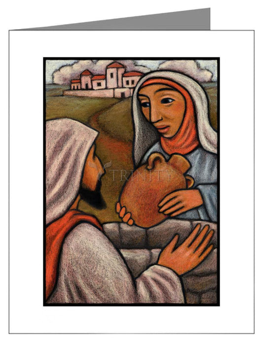 Lent, 3rd Sunday - Woman at the Well - Note Card Custom Text by Julie Lonneman - Trinity Stores