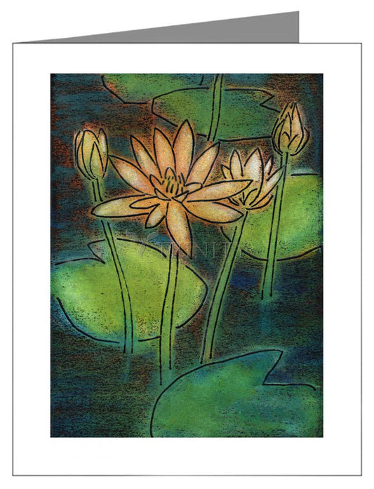 Waterlilies - Note Card by Julie Lonneman - Trinity Stores