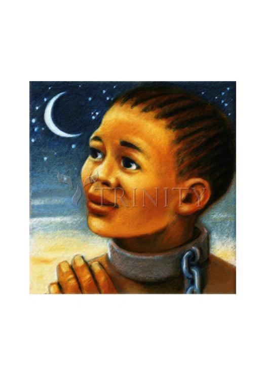 St. Josephine Bakhita - Holy Card by Julie Lonneman - Trinity Stores