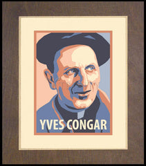 Wood Plaque Premium - Yves Congar by J. Lonneman
