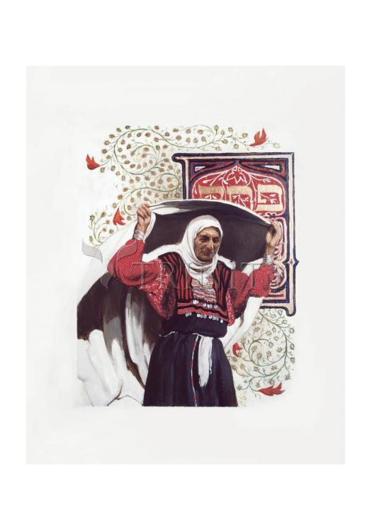 St. Anna the Prophetess - Holy Card by Louis Glanzman - Trinity Stores