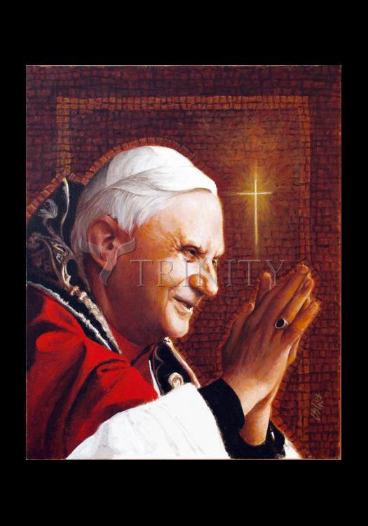 Pope Benedict XVI - Holy Card by Louis Glanzman - Trinity Stores