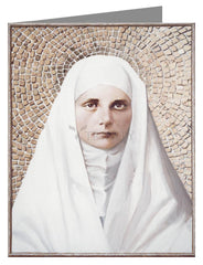 Custom Text Note Card - Blessed Virgin Mary by L. Glanzman