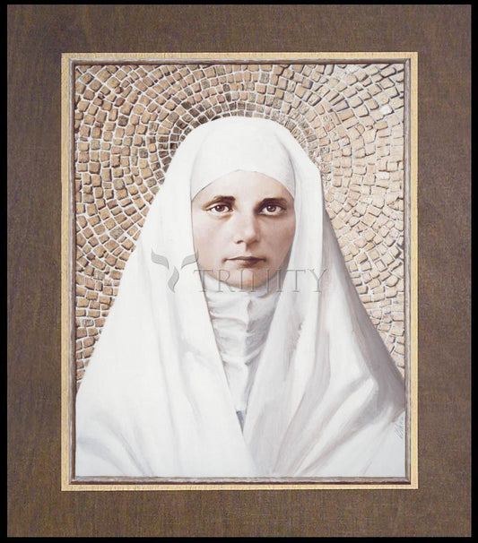 Blessed Virgin Mary - Wood Plaque Premium by Louis Glanzman - Trinity Stores