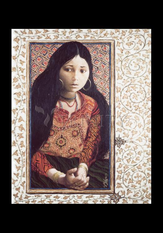 Daughter of Jairus - Holy Card by Louis Glanzman - Trinity Stores