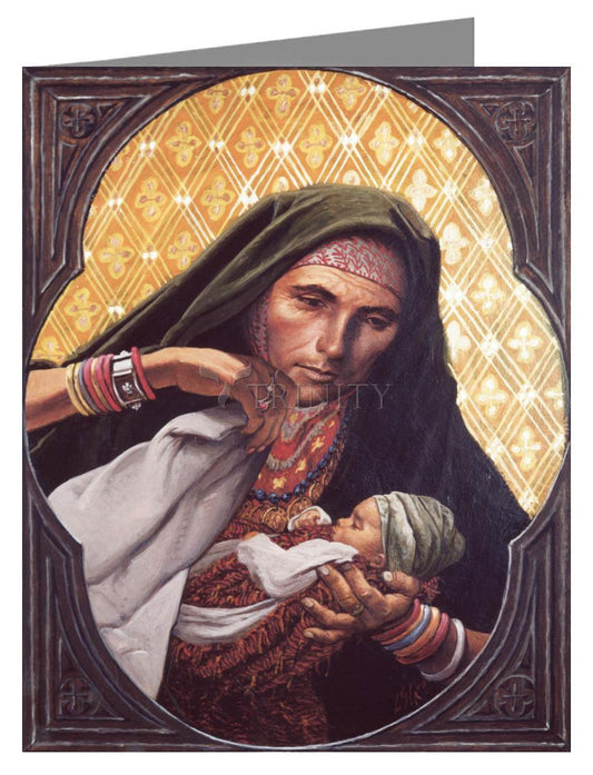 St. Elizabeth, Mother of John the Baptizer - Note Card Custom Text by Louis Glanzman - Trinity Stores