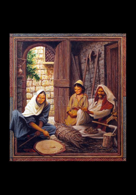 Holy Family - Holy Card by Louis Glanzman - Trinity Stores