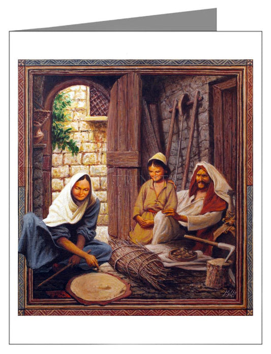 Holy Family - Note Card Custom Text by Louis Glanzman - Trinity Stores