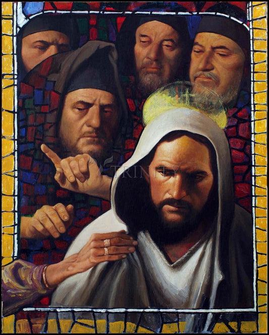 Jesus' Foes - Wood Plaque by Louis Glanzman - Trinity Stores