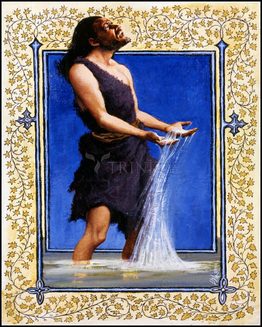 St. John the Baptist - Wood Plaque by Louis Glanzman - Trinity Stores