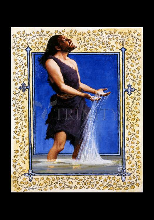 St. John the Baptist - Holy Card by Louis Glanzman - Trinity Stores