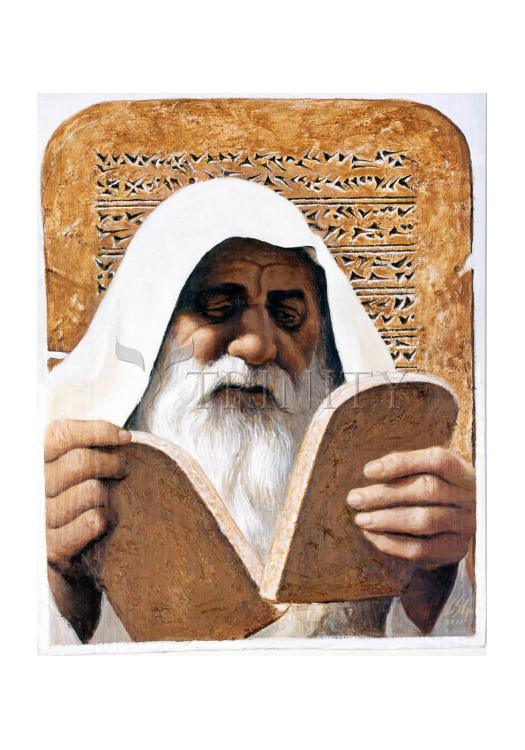 Moses - Holy Card by Louis Glanzman - Trinity Stores