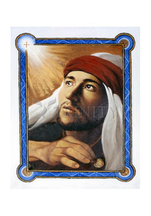 St. Matthew - Holy Card by Louis Glanzman - Trinity Stores