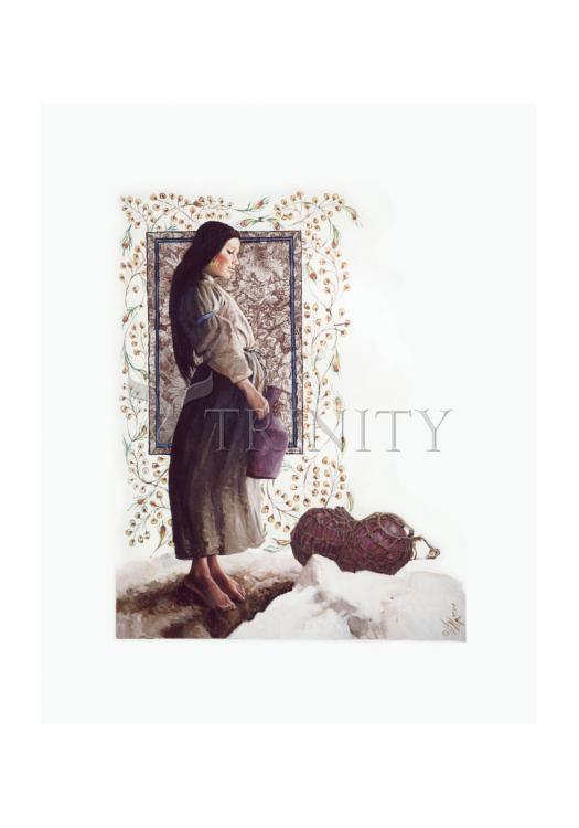 Samaritan Woman - Holy Card by Louis Glanzman - Trinity Stores