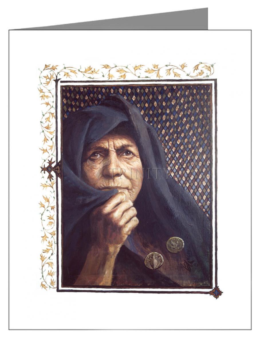 Widow's Mite - Note Card by Louis Glanzman - Trinity Stores