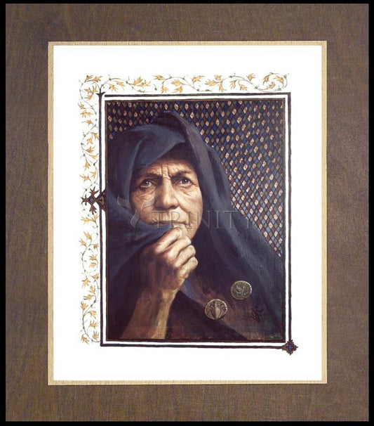 Widow's Mite - Wood Plaque Premium by Louis Glanzman - Trinity Stores